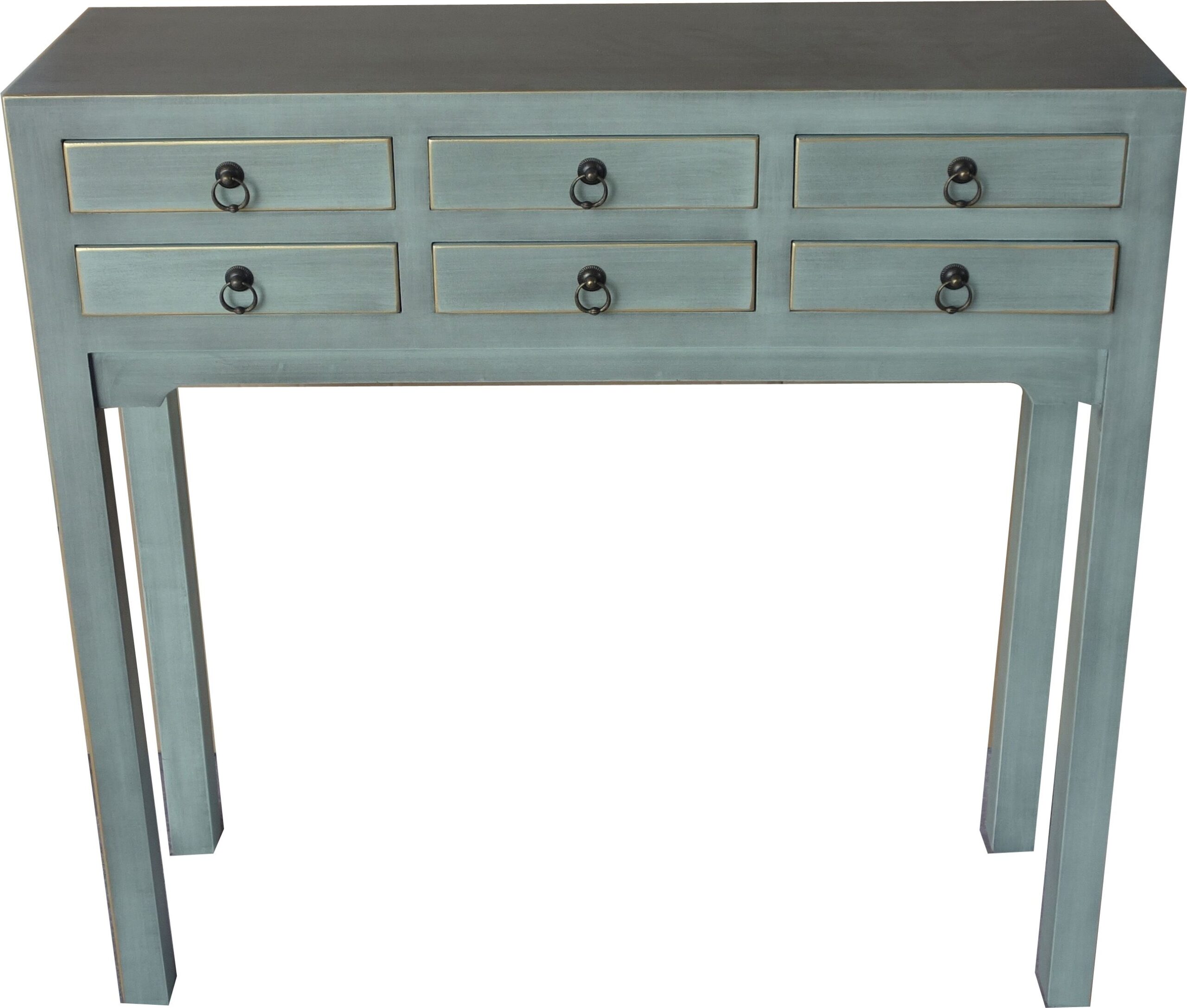 WOODEN CABINET W/6 DRAWERS