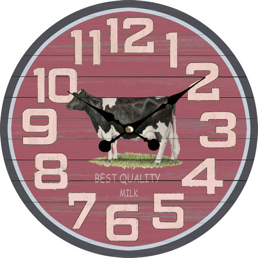 ROUND MDF WALL CLOCK
