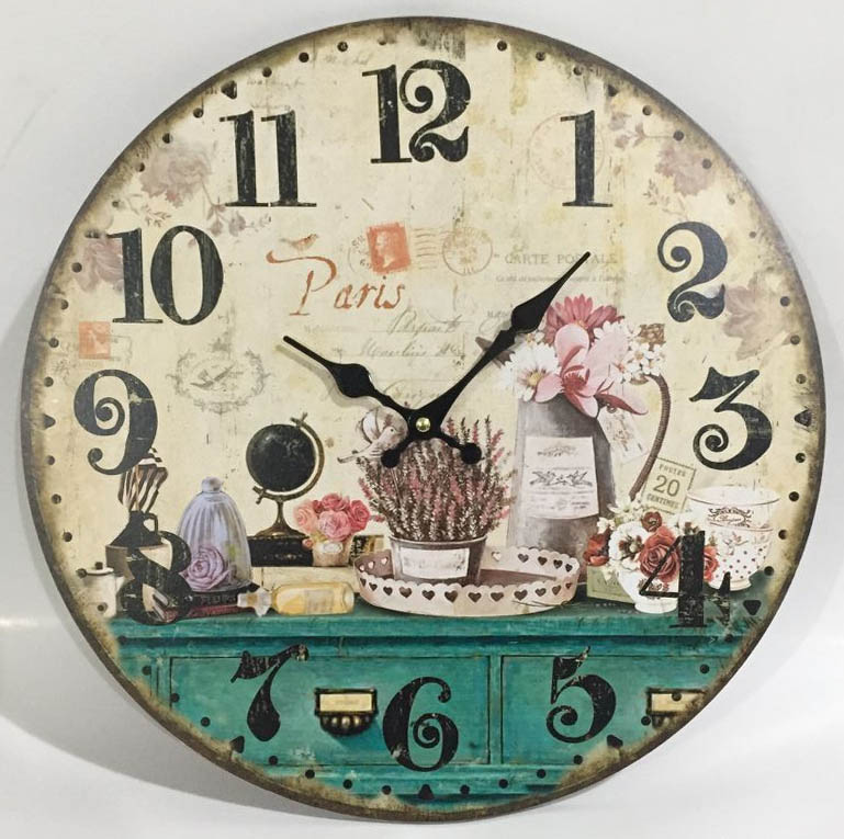ROUND MDF WALL CLOCK