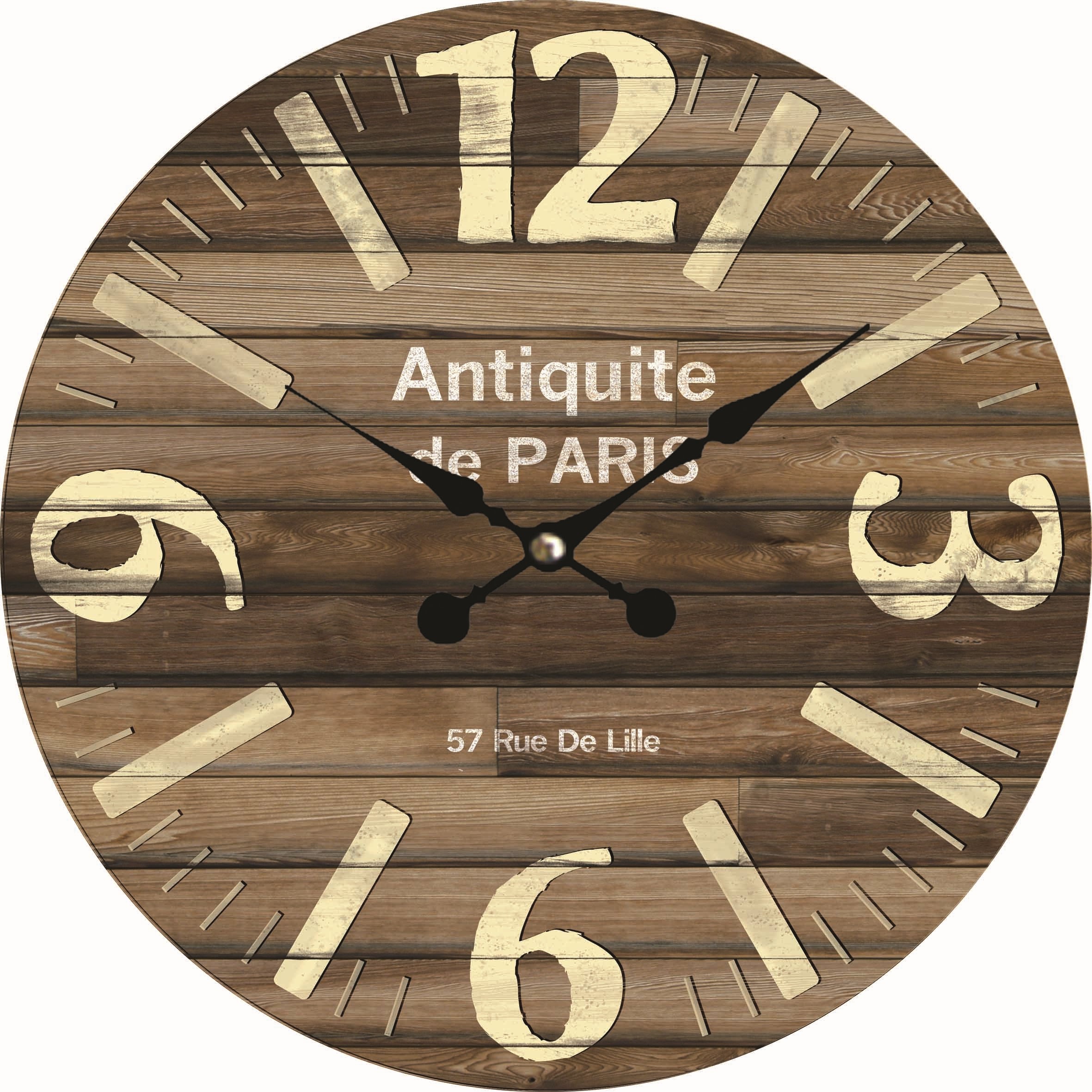 ROUND MDF WALL CLOCK