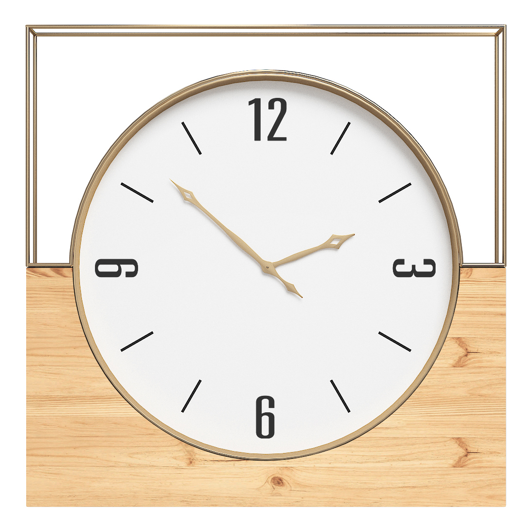METAL TABLE CLOCK
