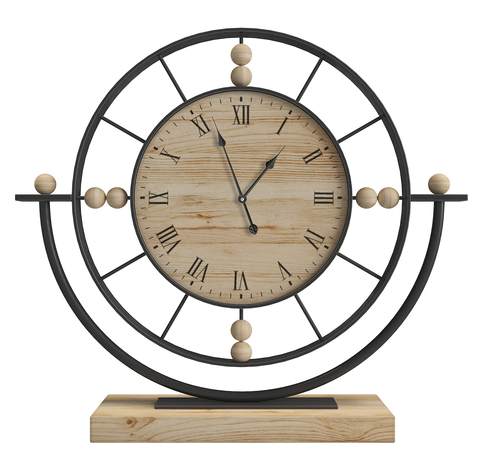 METAL TABLE CLOCK