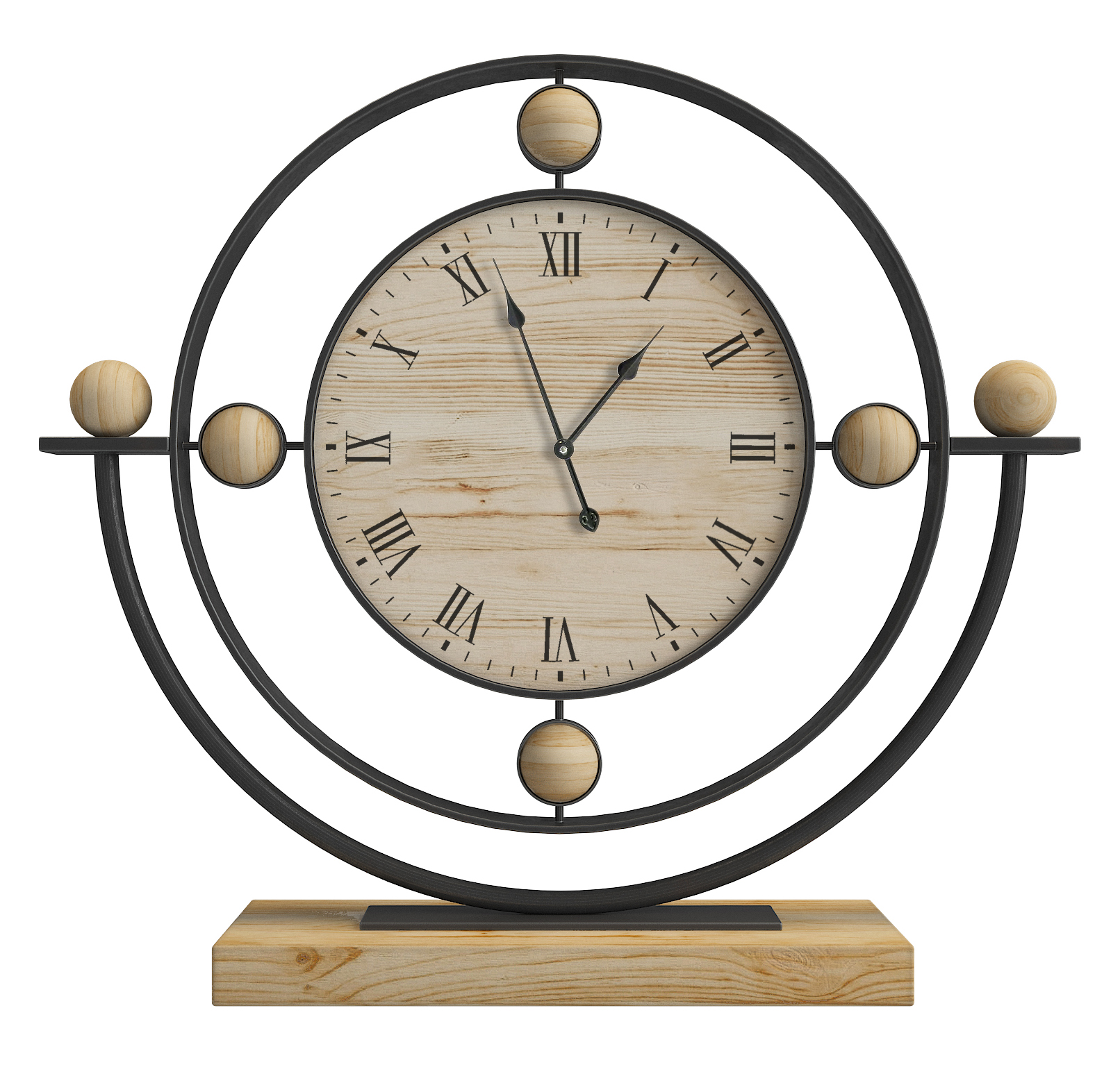 METAL TABLE CLOCK