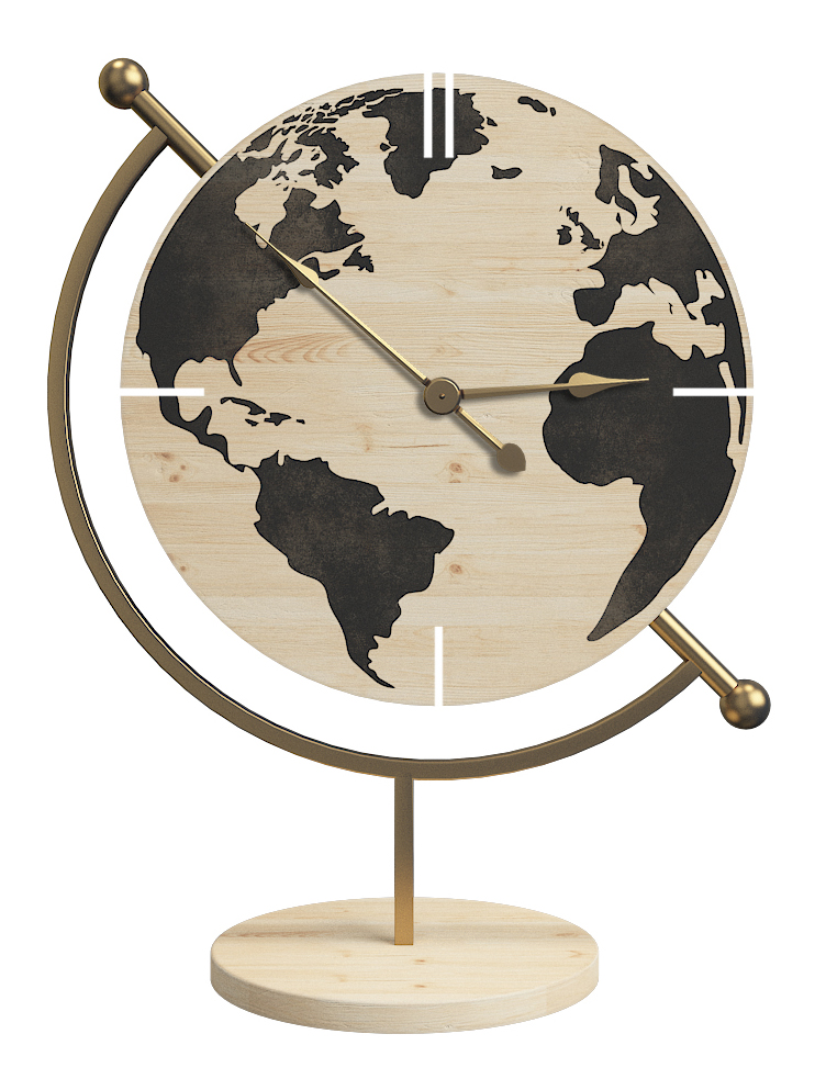 METAL TABLE CLOCK