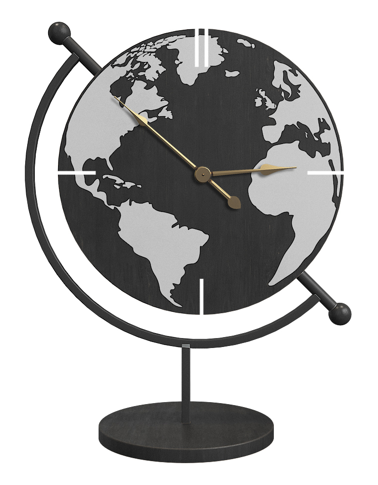 METAL TABLE CLOCK