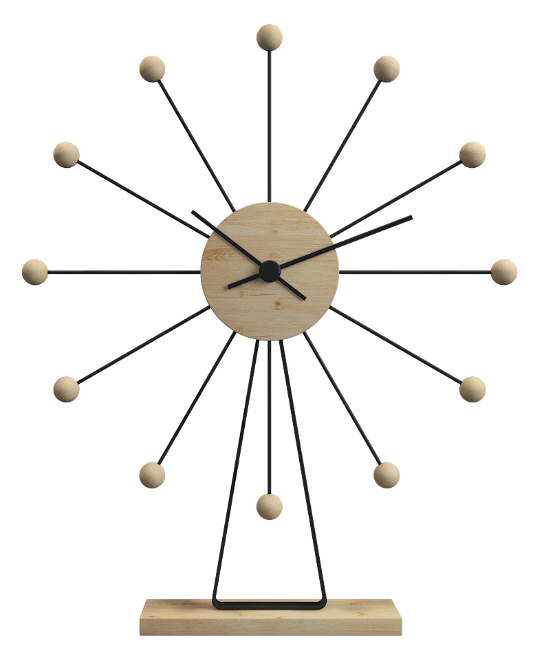 METAL TABLE CLOCK