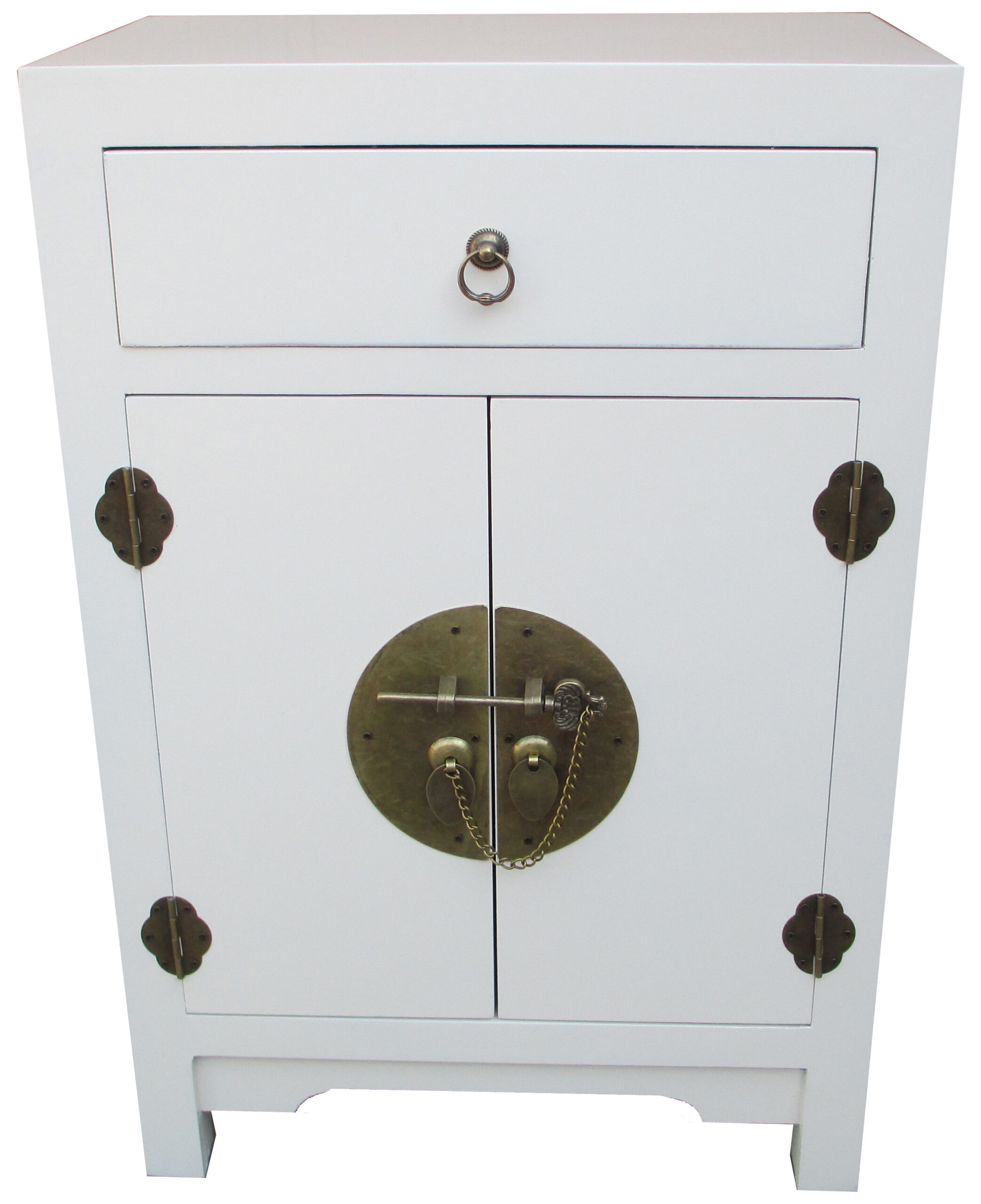 WOODEN CABINET W/2 DOORS & 1 DRAWER