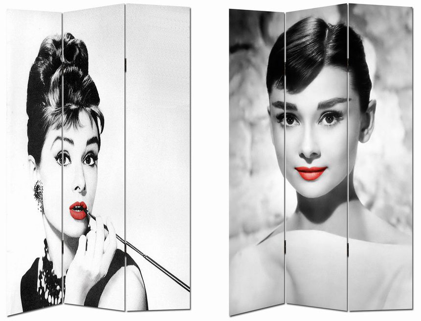 CANVAS/WOODEN SCREEN X 3 PANEL