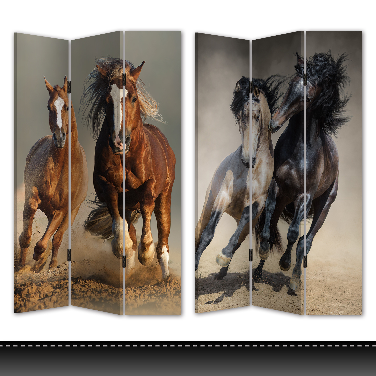 CANVAS/WOODEN SCREEN X 3 PANEL