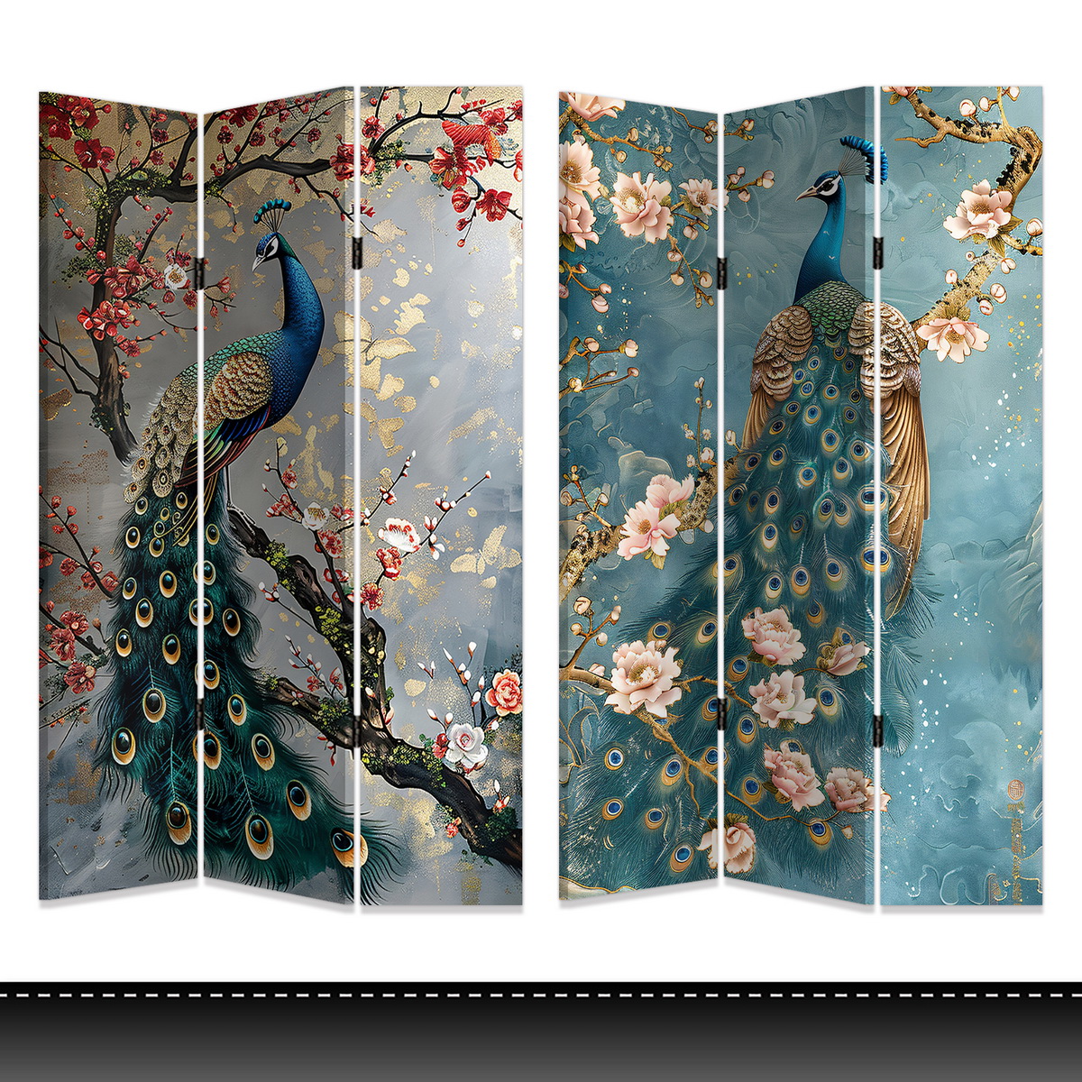 CANVAS/WOODEN SCREEN X 3 PANEL